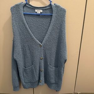 Blue Knit Women's Sweater